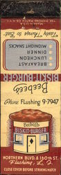 Beebee’s Biskit-Burger Matchbook Cover