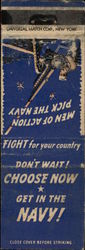 Men of Action Pick the Navy Matchbook Cover Matchbook Cover Matchbook Cover