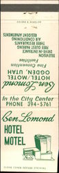 Ben Lomond Hotel/Motel Matchbook Cover