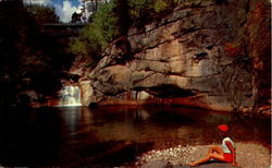 The Pool & Sentinel Pine Bridge Postcard