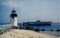 Brant Point Lighthouse Nantucket, MA Postcard Postcard