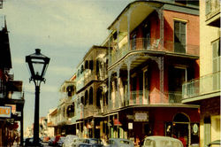 Saint Peter Street, New Orleans Louisiana Postcard Postcard