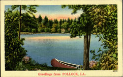 Greeting From Pollock Louisiana Postcard Postcard