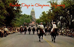 Frontier Days in Cheyenne Wyoming Postcard Postcard