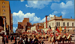 Annual stock show-rodeo parade Postcard