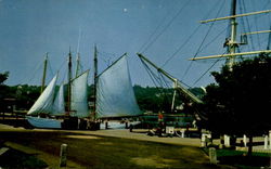 Mystic Seaport Connecticut Postcard Postcard