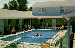 Floridian Court Motel, 108 Broadway Point Postcard