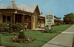 Sea Breeze Motel, Pittsburgh And New York Avenues Cape May, NJ Postcard Postcard