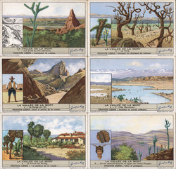 Set of 6 La Vallee De La Mort Trade Cards Trade Card