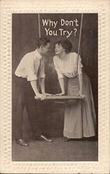 Why Don't You Try? Couples Postcard Postcard Postcard