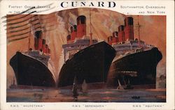 Cunard Cruise Lines Cruise Ships Postcard Postcard Postcard