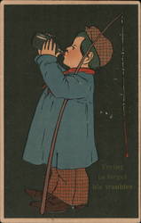 Trying to Forget His Troubles Postcard