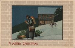 A Merry Christmas Postcard Postcard Postcard