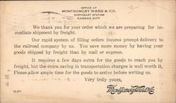 Office of Montgomery Ward & Co. Postcard