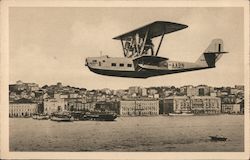 Italian Plane AABN Flying Boat Aircraft Postcard Postcard Postcard