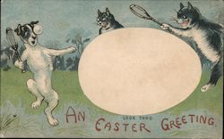 An Easter Greeting Postcard