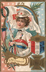 Red Cross Nurse Postcard