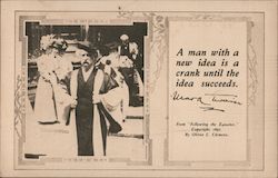 Mark Twain: A Man With a New Idea is a Crank Unitl the Idea Succeeds Postcard