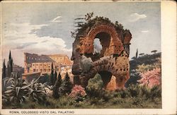 Roma, Colosseo Visto Dal Palatino Italy Postcard Postcard Postcard