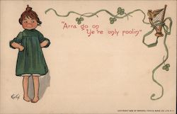 "Arra go on Ye're only foolin" Postcard