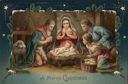 Nativity Scene Postcard