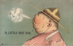 A little Hot Air Comic, Funny Postcard Postcard Postcard