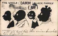 The Whole (Damm) Black Family Postcard