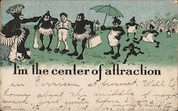 In The Center of Attraction Black Americana Postcard Postcard Postcard