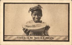 This Am No Lemon Black Americana Postcard Postcard Postcard