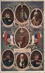 Serbian Generals First Balkan War 1912-1913 Military Postcard Postcard Postcard