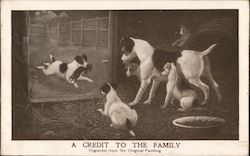 A Credit to the Family Postcard