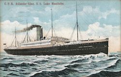 C.P.R. Atlantic Line S.S. Lake Manitoba Postcard