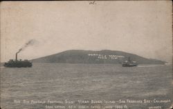 The Big Portola Festival Sign, Yerba Buena Island - San Francisco Bay, California Travel Postcard Postcard Postcard