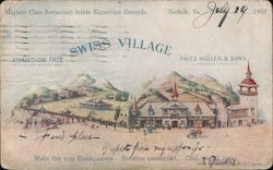 Swiss Village 1907 Jamestown Exposition Postcard Postcard Postcard