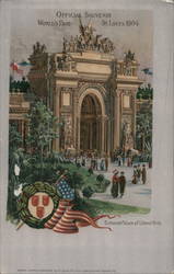 Official Souvenir-Entrance Palace of Liberal Arts 1904 St. Louis Worlds Fair Postcard Postcard Postcard