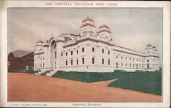 Oriental Building: Captivating Architecture in Vintage Postcard Postcard