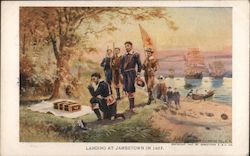 Landing at Jamestown in 1607 Virginia 1907 Jamestown Exposition Postcard Postcard Postcard