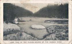 Lake Tear of the Clouds Source of the Hudson river 1907 Postcard