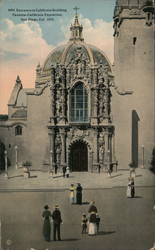 Entrance to California Building San Diego, CA 1915 Panama-Pacific International Exposition (PPIE) Postcard Postcard Postcard