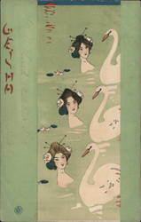 Geisha Raphael Kirchner Postcard Postcard Postcard