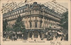 Vaudeville Theatre Paris, France Postcard Postcard Postcard