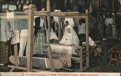 A Show Weaving (Section: Malay Industry) Postcard