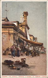 The entrence to the market Postcard