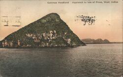 Colompo Headland Approach to the Isle of Pines, West Indies Postcard