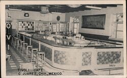 Tivoli Cafe Ciudad Juarez, Mexico Postcard Postcard Postcard