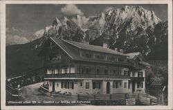 Chateau in the mountain Mittenwald, Germany Postcard Postcard Postcard