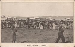 Market Day, Haiti Caribbean Islands Postcard Postcard Postcard