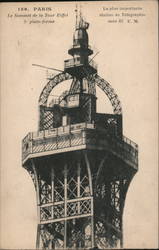 Le Sommet de la Tour Eiffel Paris, France Postcard Postcard Postcard