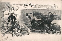 Advertisement Hotel Restaurant Alt-Riga, Staraya Riga, Old Riga Saint Petersburg, Russia Postcard Postcard Postcard