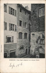 Casa degli Alighieri ove nacque Dante Postcard